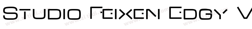 Studio Feixen Edgy V字体转换